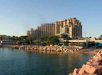 Queen of Sheba, Eilat, Israel. 
Facades Design: Ilya Lenda Architect.