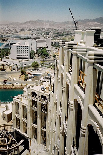 Queen of Sheba, Eilat, Israel. 
Facades Design: Ilya Lenda Architect.