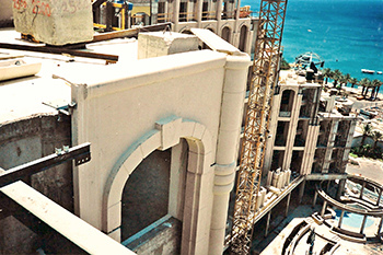 Queen of Sheba, Eilat, Israel. 
Facades Design: Ilya Lenda Architect.