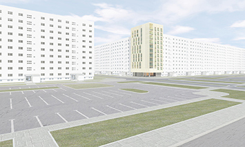 East Berlin Concept Apartments House.
Ilya Lenda Architect.