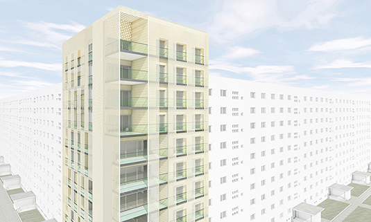 East Berlin Concept Apartments House.
Ilya Lenda Architect.