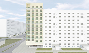 East Berlin Concept Apartments House.
Ilya Lenda Architect.
