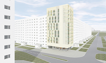 East Berlin Concept Apartments House.
Ilya Lenda Architect.