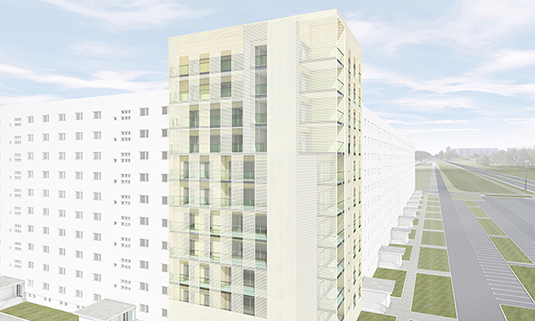 East Berlin Concept Apartments House.
Ilya Lenda Architect.