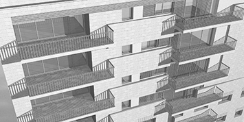 Shmuel ha Nagid 13, Jerusalem.
Rehabilitation and Extension of Jerusalem Bauhaus Building.
Ilya Lenda Architect.